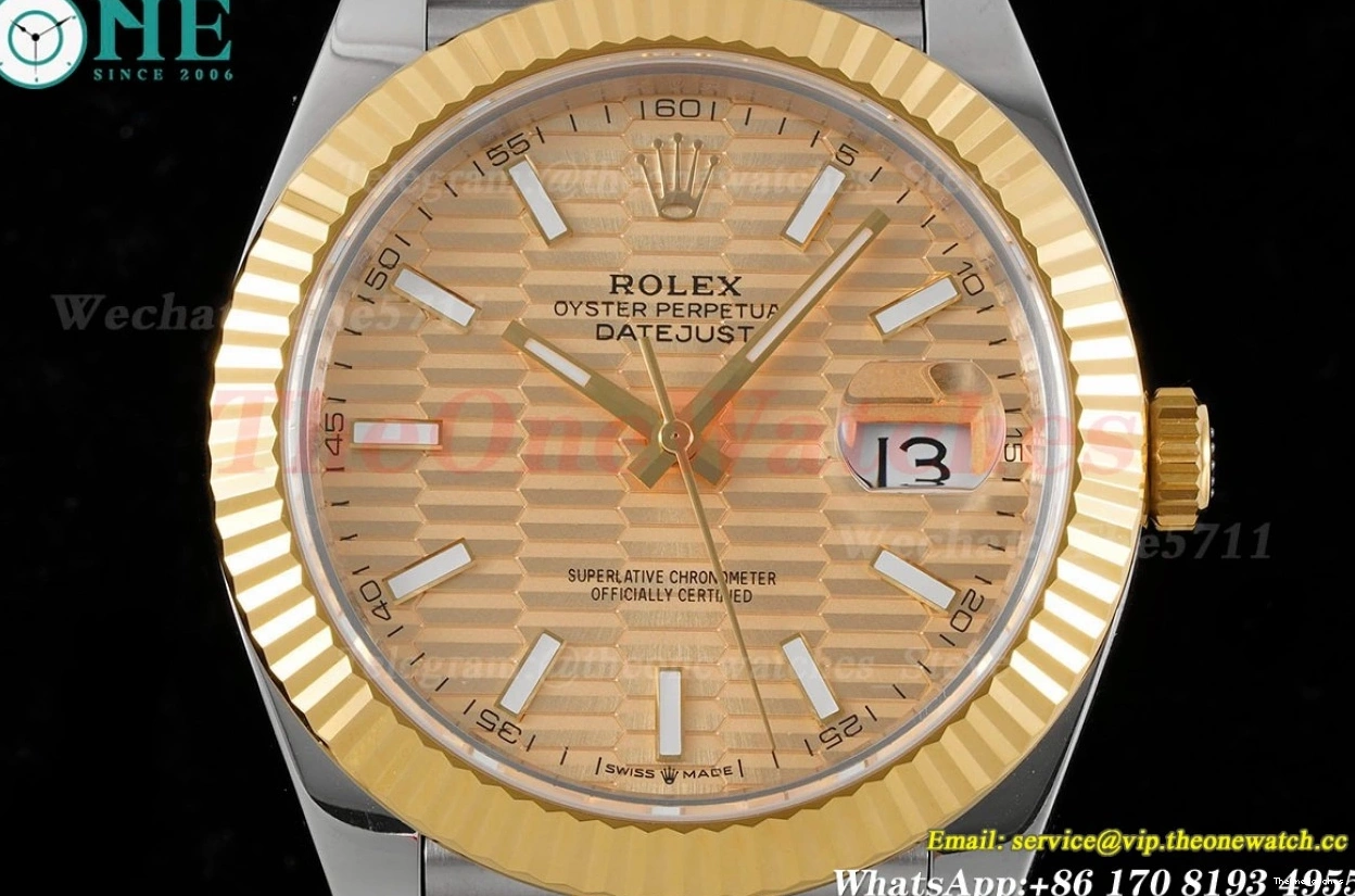 King 126333 VR3235 YG Datejust Gold SS Jubilee 904L 41mm Stk 0417